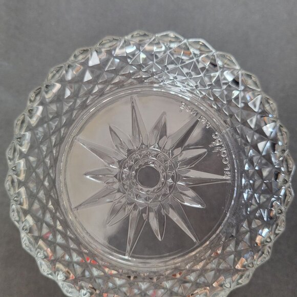 Set Of 4 Anchor Hocking Clear Glass Dessert Bowls With Starburst Design 4.5" Dia - Picture 5 of 6